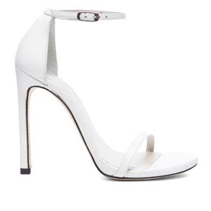 white - nudist heels stuart weitzman